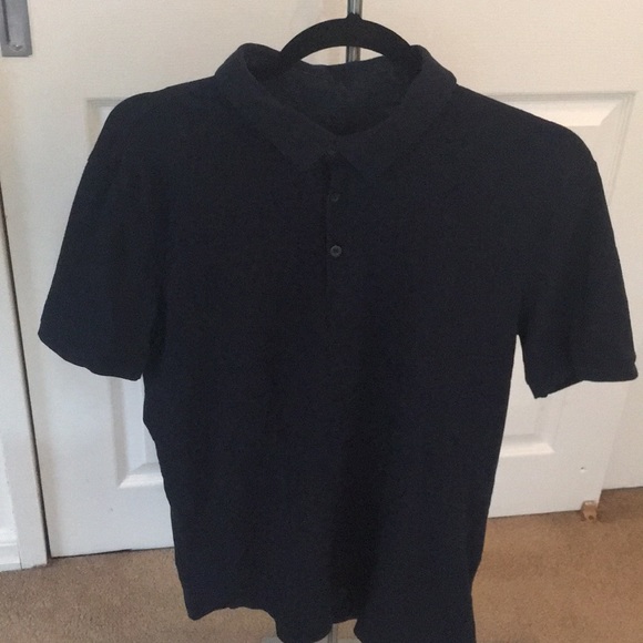 stretch cotton polo shirt